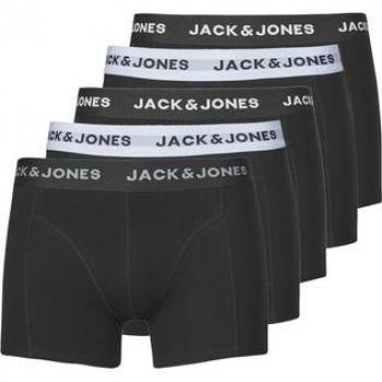Jack & Jones Solid Trunks 5-Pack Men's Boxer Shorts - Black