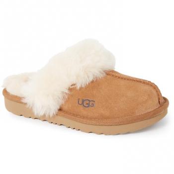 UGG® Cozy II Toddler Sheepskin Slippers - Brown, Size 10T