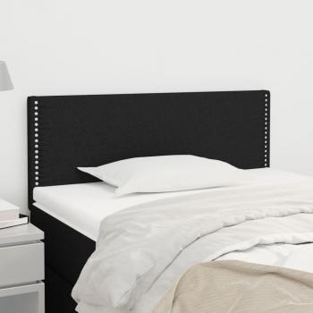 Cabecero de tela negro vidaXL 100x5x78/88 cm