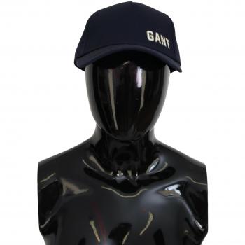 Gant Blue Cotton Logo Print Baseball Cap Casual Hat