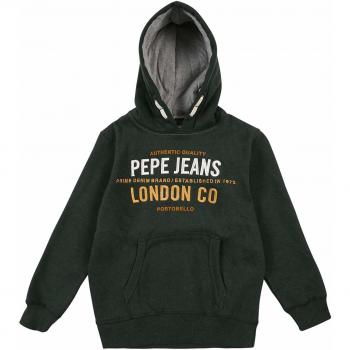 Pepe Jeans- Sudadera PB581121 Neville- 675DK Green- Sudadera con Capucha para NIÑO