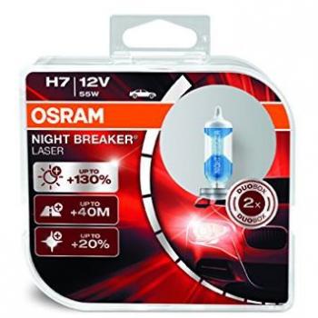 Osram ONBL7-DUO_PL Night Breaker Laser Indicador de la Bombilla H7 Duo Box