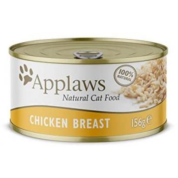 Lata Applaws para Gatos 156 Gr Pechuga de Pollo - Pack de 24 unidades