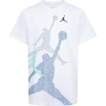 Camiseta Infantil Nike Jordan Gradiente Blanca 10/12 Años