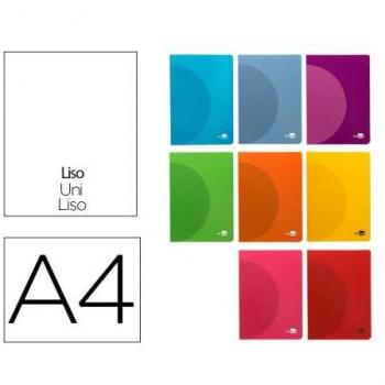 Libreta A4 48 hojas 90 gr/m2 lisa sin margen Liderpapel 360 (colores surtidos)