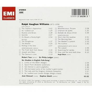 Vaughan Williams: Folksong Arrangements