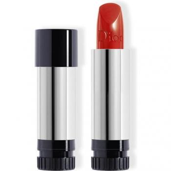 Dior Rouge Dior Balm 844 Trafalgar Satin Finish Refillable Lipstick with 4 Couture Finishes: Satin, Matte, Metallic, and New Velvet - Floral Treatment for Comfort and Long Wear