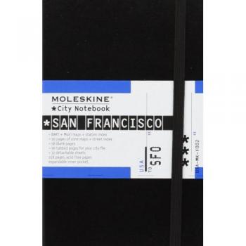 Moleskine S08107 - Cuaderno San Francisco City, 9 x 14 cm, negro