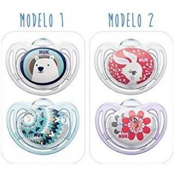 NUK Freestyle Silicone Pacifier Size 3, 2-Pack