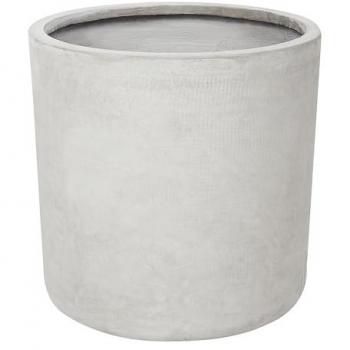 Maceta de mezcla de arcilla gris claro 42 cm resistente a intemperie Messene