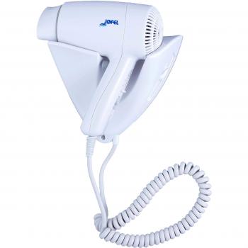 Jofel AB65000 Secador de Cabello con Soporte Mural, 1400 W, Blanco