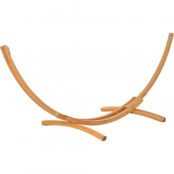 Soporte para hamaca Outsunny de madera 325x120x118 cm