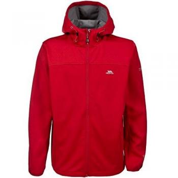 Trespass Zeek Softshell TP75 Chaqueta, Hombre, Rojo