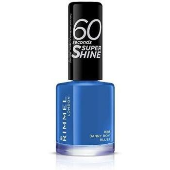 Rimmel London 60 Seconds Super Shine Nail Lacquer, Shade 828 Danny Boy Blue, 8 ml
