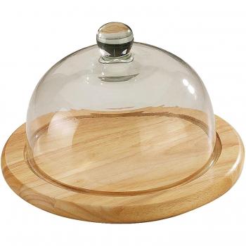 Zassenhaus Käseglocke m. Glasdeckel, hell ∅20cm