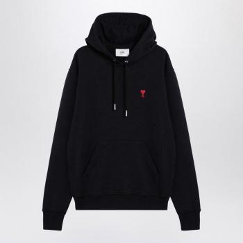 Ami Paris Men's Black Heart Hoodie XL