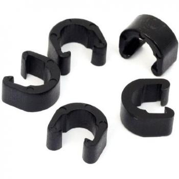 MSC Bikes 628B0080 - Clip para Sujetar Cables al Cuadro de Ciclismo, Color Negro