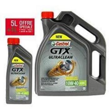 Aceite de Motor Castrol GTX 10W40 - 5 litros + 1 litro