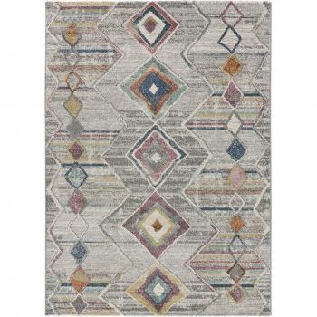 Alfombra Adalyn 54506 Multi de Atticgo - Diseño multi-color, material suave, fácil de limpiar, antideslizante, disponible en varias medidas