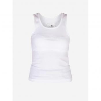 MM6 MAISON MARGIELA Numeric Logo Tank Top - XS White for Women