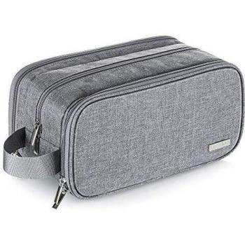 Impermeable Bolsas de Aseo de Viaje para Hombre y Mujer Grande Bolsa de Viaje de Lavado Kit de Afeitado Dopp Portátil Organizador de Maquillaje Baño Gimnasio con Bolsa de Almacenamiento Gratis