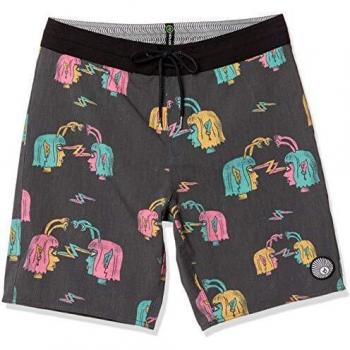 Volcom Alienated Stoney 19 Pantalón Corto, Hombre, Black, 28