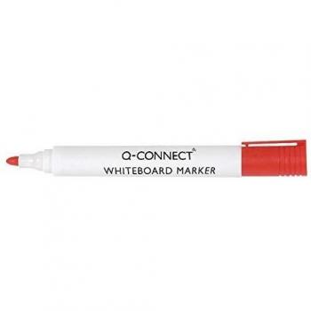 Q-Connect rotulador de borrado en seco de color rojo [Pack de 10]