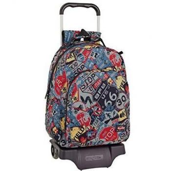 Safta Mochila de Blackfit8 Road Oficial con Carro Incluido y Base Protectora