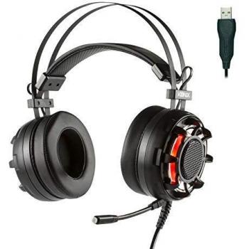 Konix Ragnarok - Auriculares con micrófono para Juegos, Color Negro