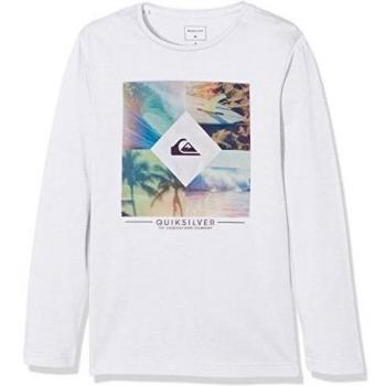 Quiksilver Ls ClassicYouth Diamond Day - Camiseta de manga larga para niño, color blanco, talla XL