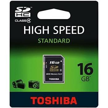 Toshiba 16GB SDHC - Tarjeta De Memoria Sdhc Clase 4 De 16 GB