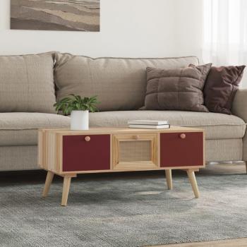 Mesa de salón con cajones 80x40x35,5 cm madera contrachapada Vidaxl Marrón