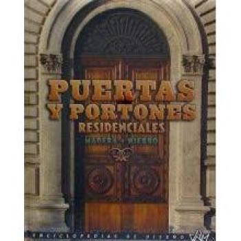 Puertas y portones residenciales de madera + hierro 1