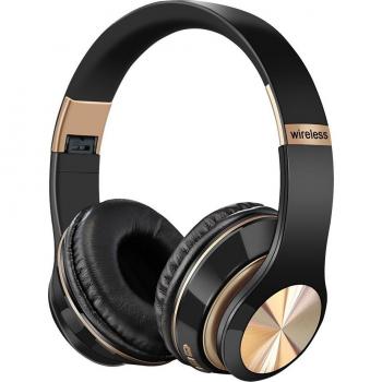 Auriculares inalámbricos estéreo 3D Bluetooth 5.0 con micrófono, plegables y soporte para tarjeta TF
