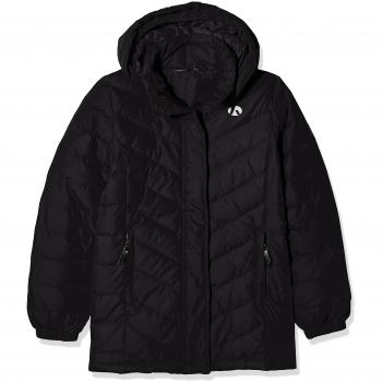 NAME IT Nitsaple Jacket Down Nmt G Fo, Chaqueta para Niñas, Negro