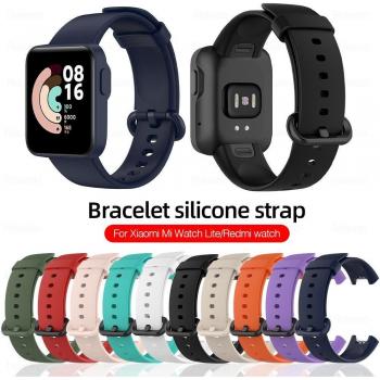 Correa de Silicona de Reemplazo para Xiaomi Mi Watch Lite, Redmi Watch 1 2 / 2 Lite / Mi Poco Watch - Accesorios de Pulsera Inteligente