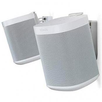 Soporte de Pared Flexson para Sonos One y Play:1 (Pareja, Blanco, Ajustable)