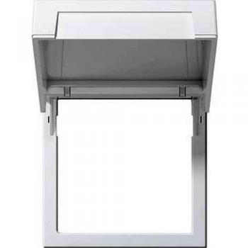 Montagerahmen Gira 265803 Sistema 55 Blanco Puro con Tapa Abatible