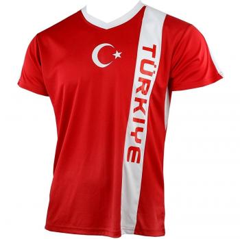 Turquía Turkey turquie turchia turcja turkije Camiseta con malla de unisex Rojo rojo Talla:extra-large