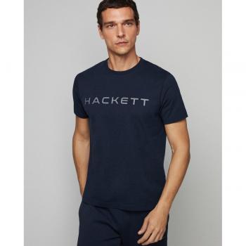 Camiseta Essential de Hackett para hombre con diseño frontal en color azul marino