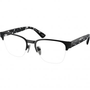 Prada PR A52V 1AB1O1 Lentes Recetadas para Hombre Negros, Armazones para Hombre Negros, Gafas Recetadas para Hombre Negras