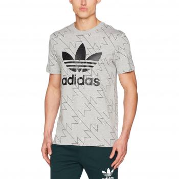 adidas Trefoil AOP Sudadera, Hombre, Gris