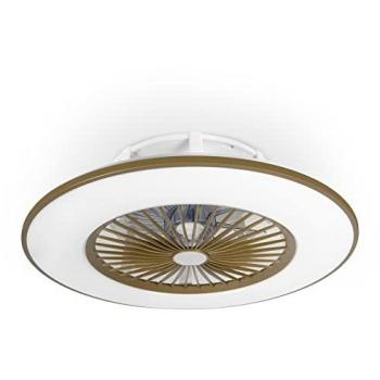 Ventilador de Techo Sin Aspas Noaton Vega 26W con Luz LED, Control Remoto y Temporizador, Café