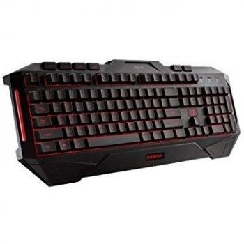 Asus Cerberus - Teclado gaming retroiluminado con diseño a prueba de salpicaduras, 12 teclas macro, pies completamente recubiertos de goma