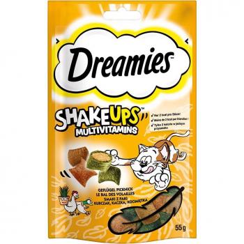 Dreamies Shakeups Multivitamins Cat Treats - Bird Picnic Variety (6 x 55g) - Value Pack