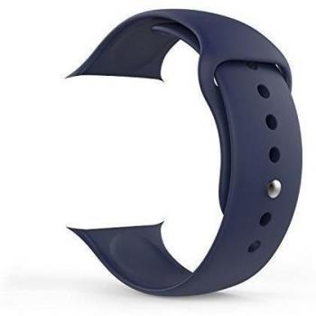 MoKo Apple Watch Series 2 / Series 1 Correa 42mm, Reemplazo de Silicona Suave Deportiva para Todos los Modelos de Apple Watch 42mm, Azul Medianoche