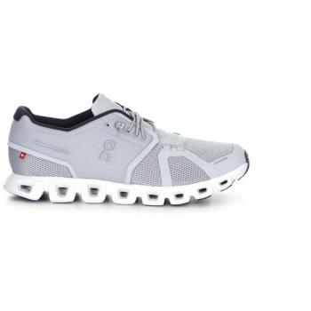 On Running Grey Sneakers for Men, Lace-Up, Rubber Sole, Size: 9 US