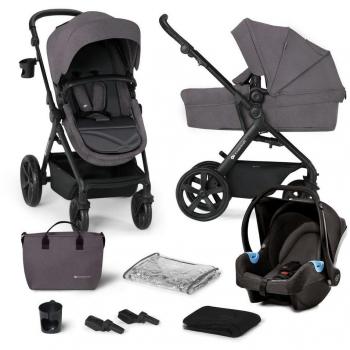 Carrito de bebé 3 piezas A-TOUR gris oscuro