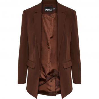 Pieces Bossy Women's Loose Blazer in Chicory Coffee