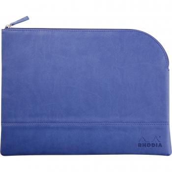 Bolsa con cremallera Rhodia 116738C Grande (L) 21x28 Azul zafiro Rhodiarama Accesorios